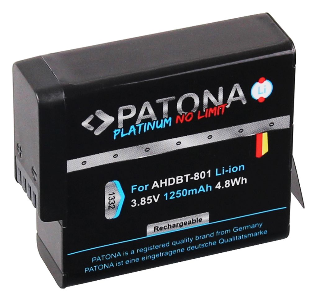 Platinum Akku für GoPro Hero 8 AHDBT-801 Hero 7 AHDBT-701 Hero 6 Hero 5 AHDBT-501