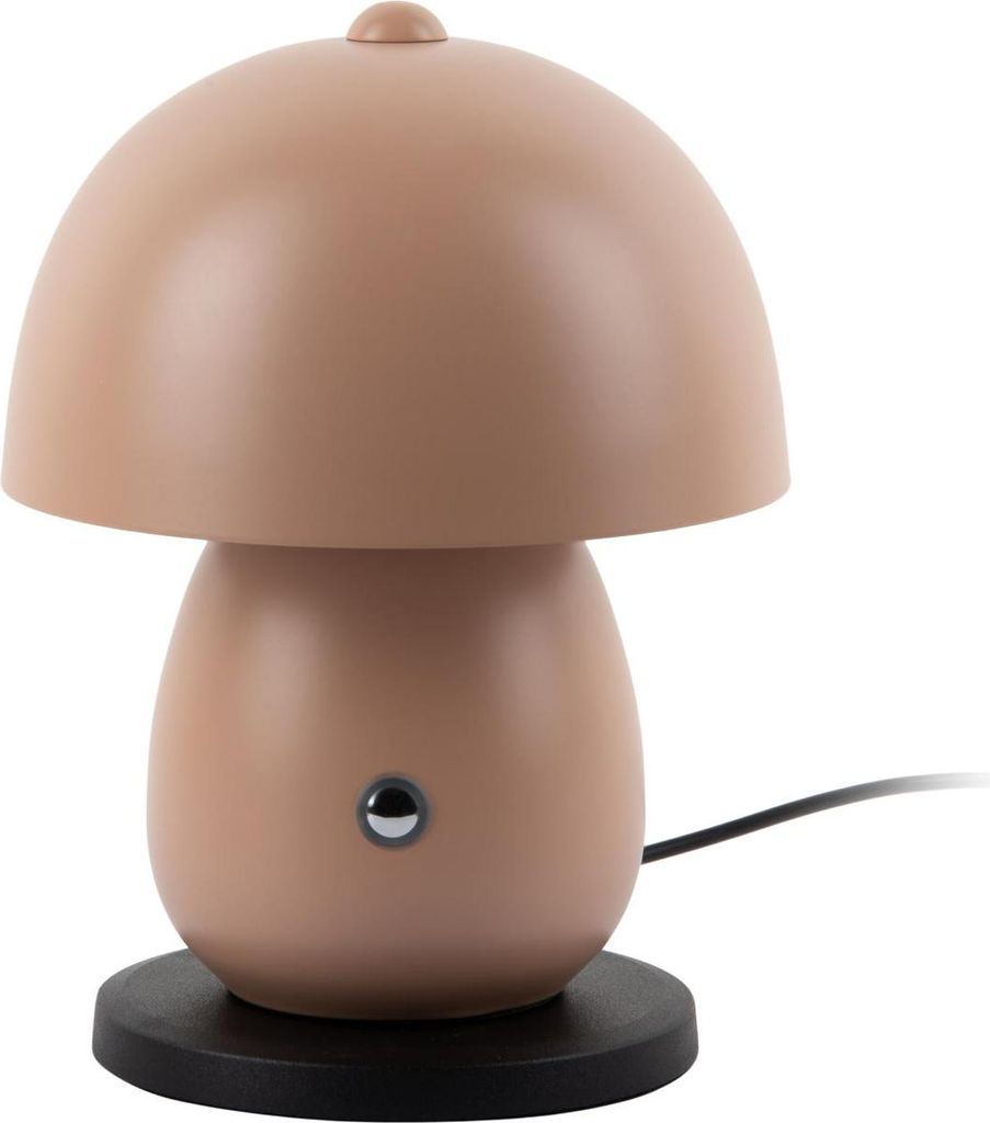 Leitmotiv - Tischleuchte Mono Led - Sanftes Braun - Ø14cm Tischlampe - Nachttischlampe, Wohnzimmer, Schlafzimmer