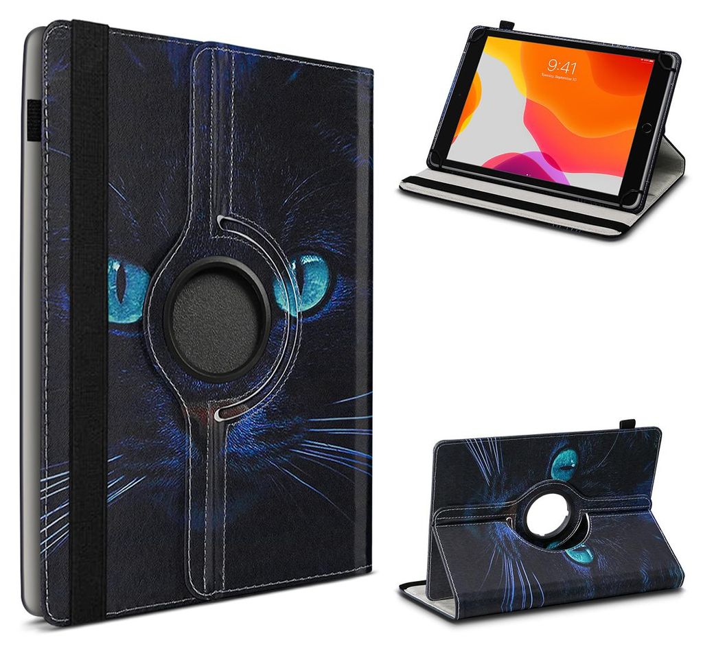 Tablet Hülle für OSCAL Pad 30 Tasche Schutzhülle Case 360 Grad Drehbar 10,1 CoverFarbe 360 Uni:Motiv 10