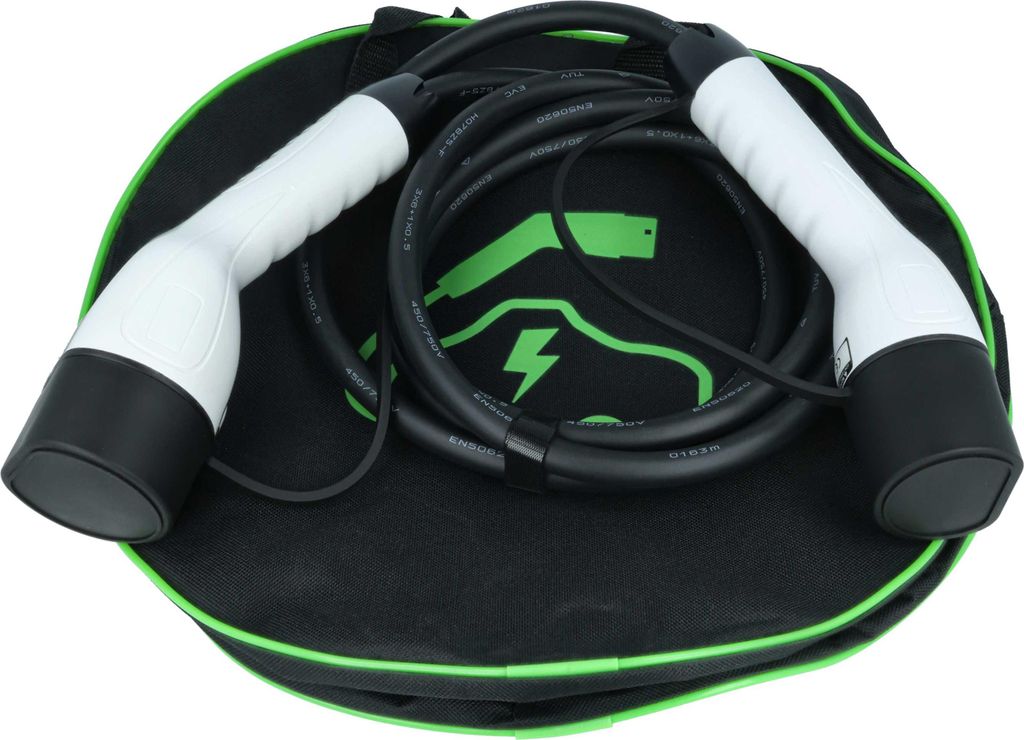 vhbw Typ 2 Ladekabel 7 kW 32 A 1-phasig 3 m für E-Auto - Kabel für Wallbox & Ladestation