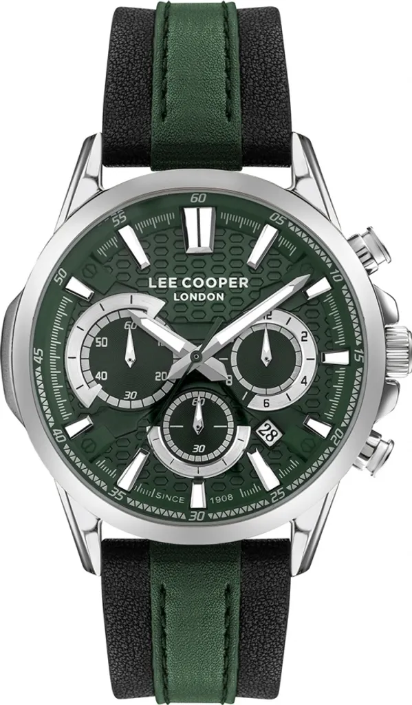 Montre Homme Lee Cooper LC07493.377 Fashion Verte en Acier Inoxydable