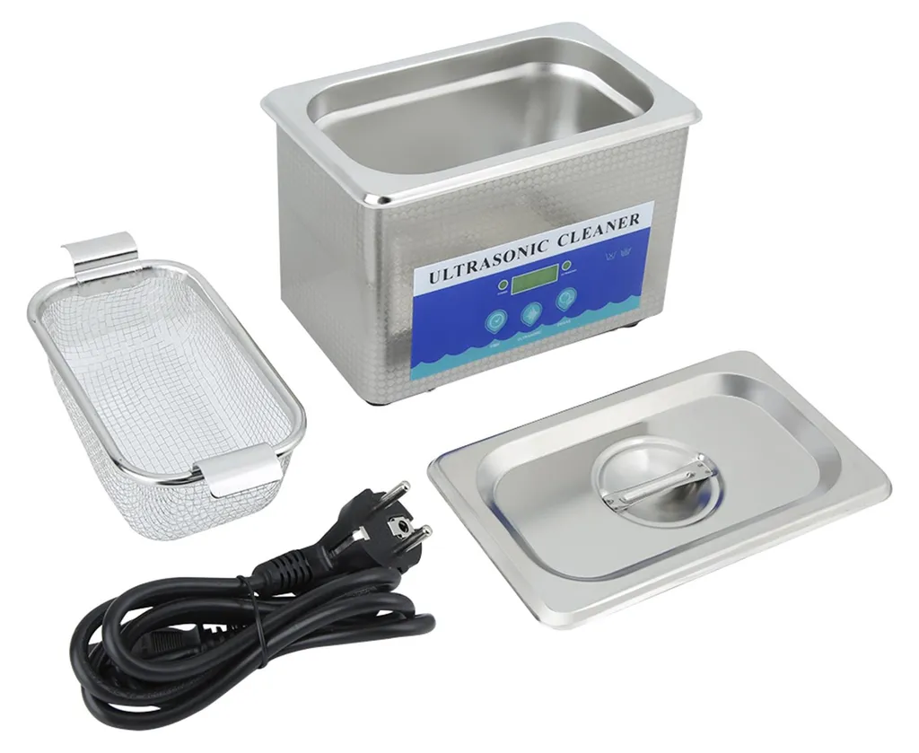 Nettoyeur à ultrasons 800ml en acier inoxydable pour bijoux et montres