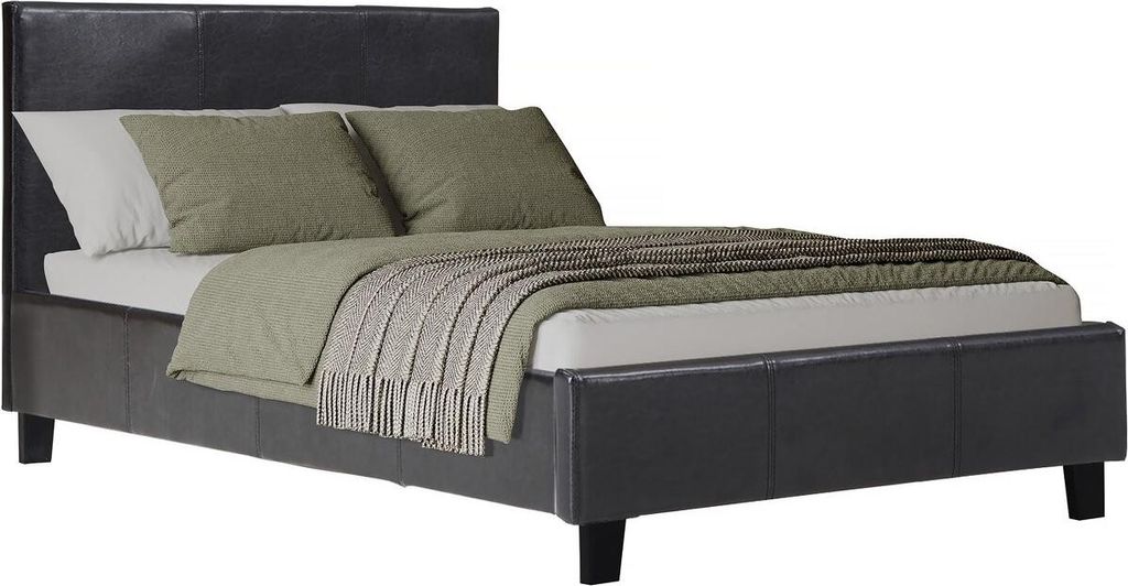 Lit "Lina" - 90 x 190 cm - Gris clair Image du produit 