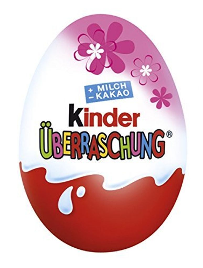 kinder Überraschung Rosa Hohlfigur aus Vollmilchschokolade Produktbild 