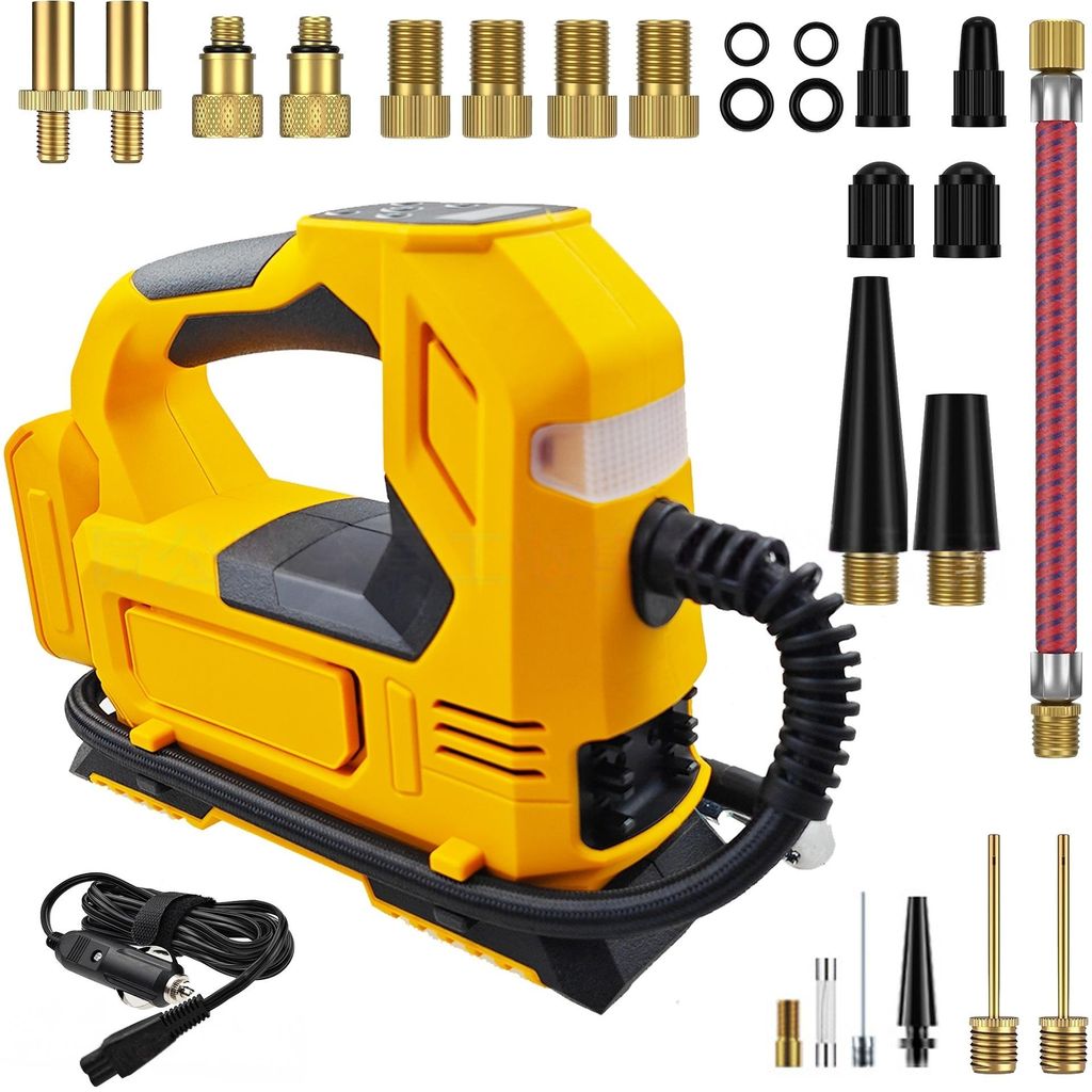 Elektrische Luftpumpe für Makita 18V-Akku,150PSI Akku-Kompressor mit LED-Leuchte Digitalem Manometer für Autos,Motorräder,Fahrräder,Bälle,ohne...