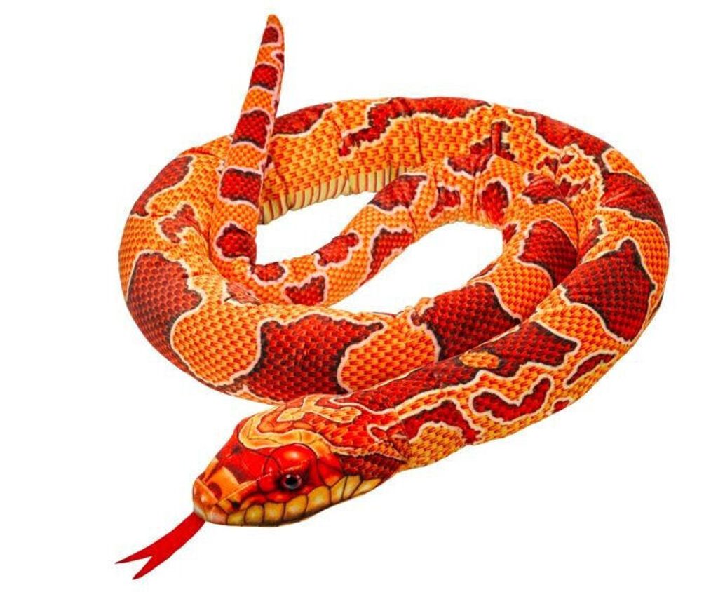 Mascotte serpent rouge/orange 180cm Image du produit 