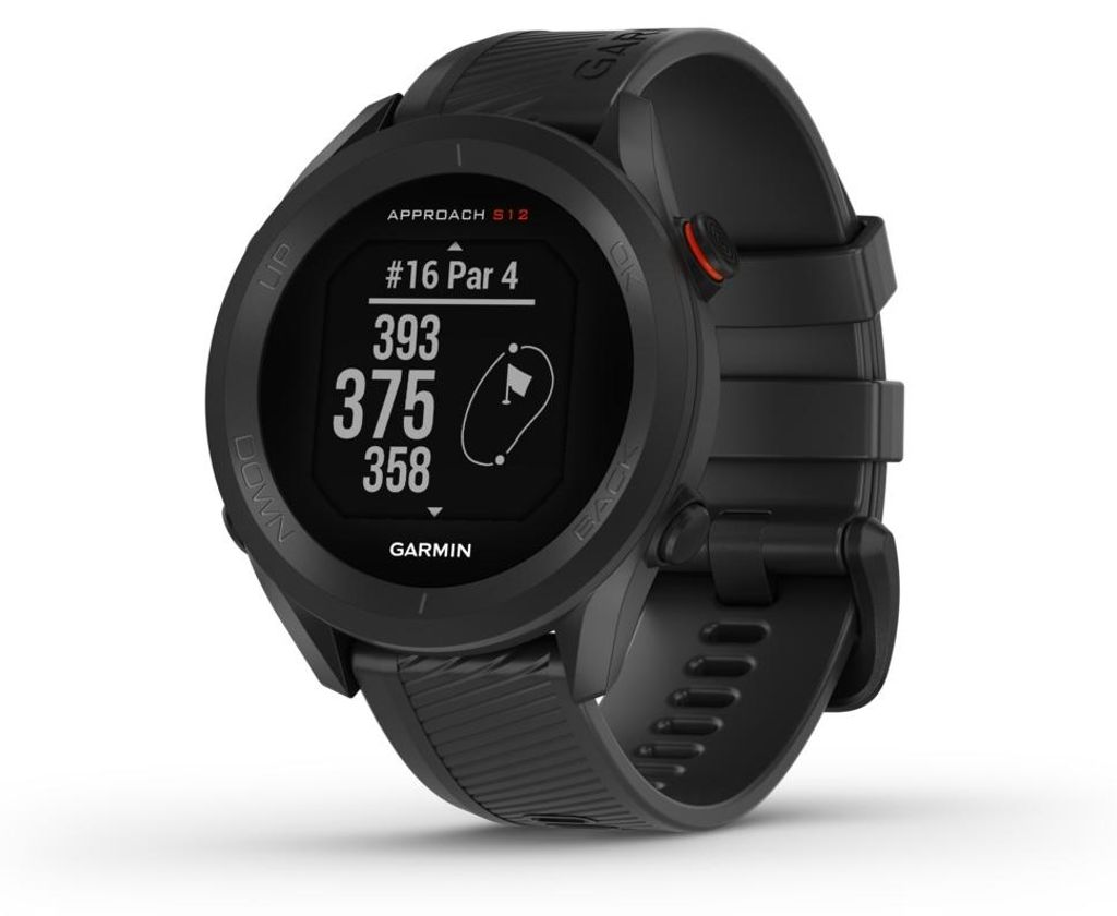 Zegarek golfowy Garmin Approach S12 czarny/czarny Zdjęcie produktu 