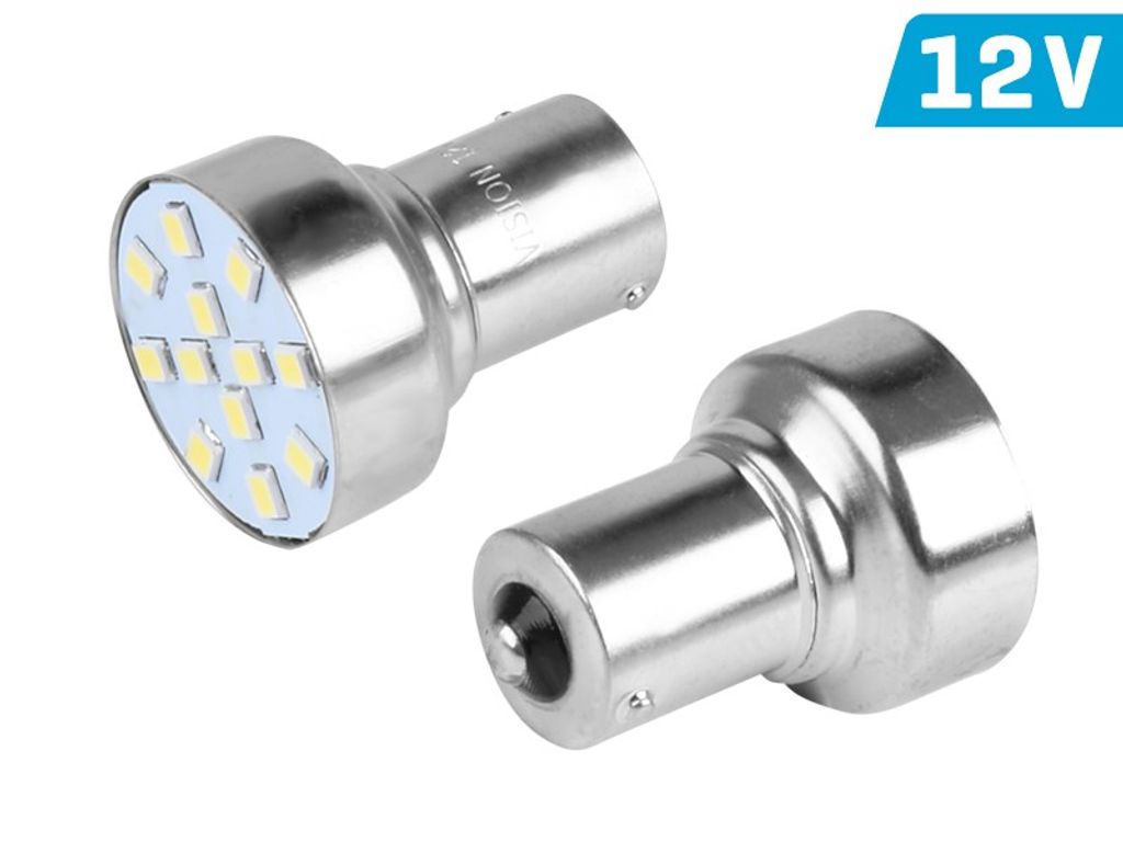 VISION P21W BA15s 12V 12x 2835 SMD LED-Lampe, weiß, 1 Stk. Produktbild 
