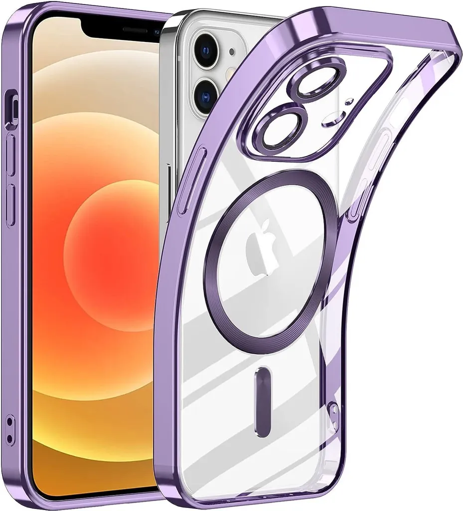 Test Cover iPhone 12 MagSafe Trasparente Viola: Protezione Top!