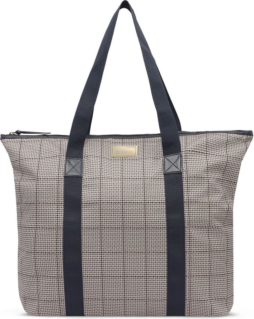 DAY ET Schultertasche Day GW Check Bag Blue Nights beige mehrfarbig