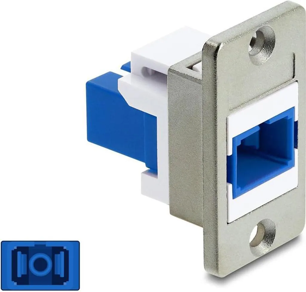 Delock Accoppiatore SC Simplex: Montaggio a Pannello Fibra Ottica