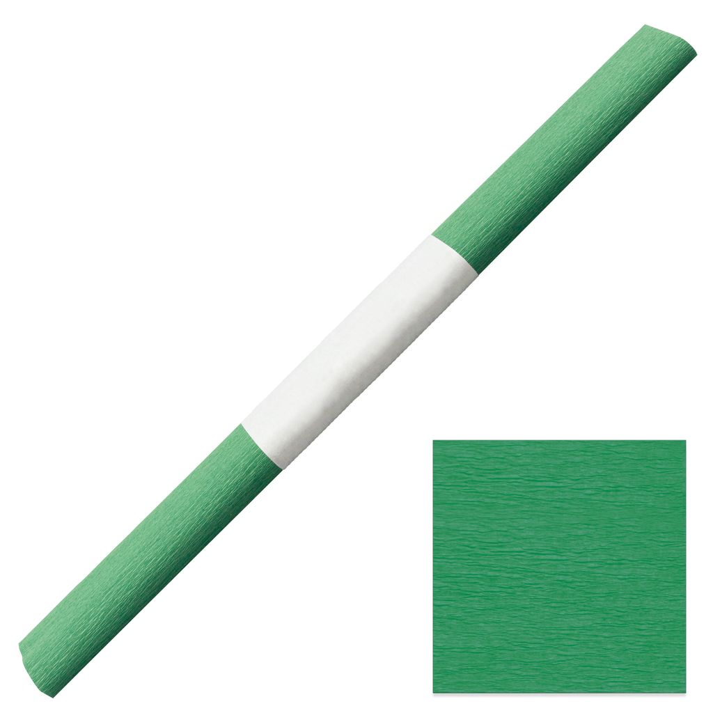 Aquarola Krepppapier wasserfest 50x250cm - 1 Rolle mit Banderole hellgrün farbfest