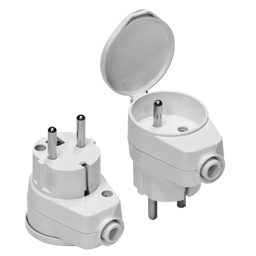 Awtools zástrčka se zásuvkou 10ks bílá wt-16u/g-k Obrázek produktu 