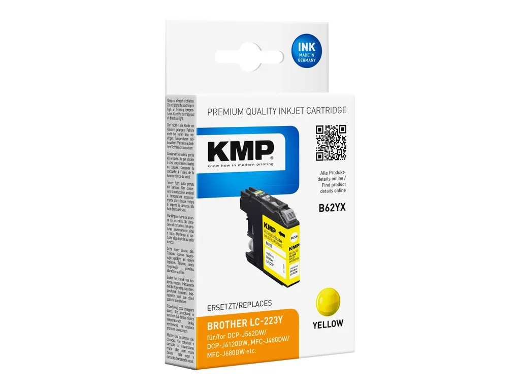 KMP B62YX Giallo: Alternativa Premium a Brother LC223Y per MFC e DCP