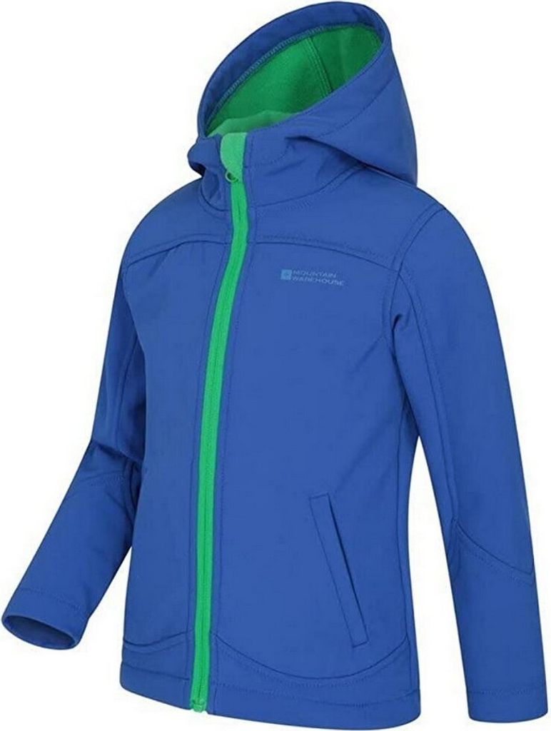 Veste Softshell Enfant Mountain Warehouse Exodus - Coupe-vent, Imperméable, Doublure Polaire - Taille 3-4 Ans