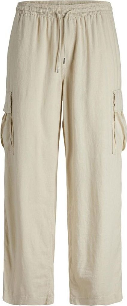 Jack & Jones Bill Nate Linen Blend Cargohose Beige 46 Mann Beige 46