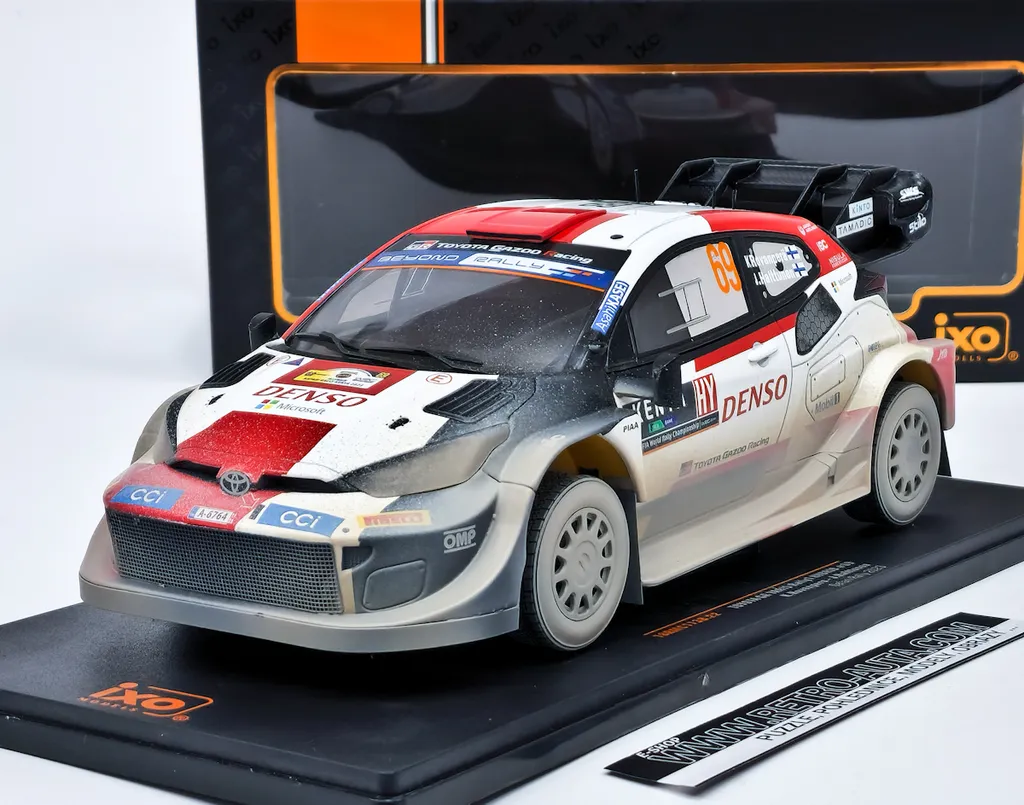 Modèle Réduit Toyota GR Yaris Rally1 Hybrid 1:18 Déco Safari 2023