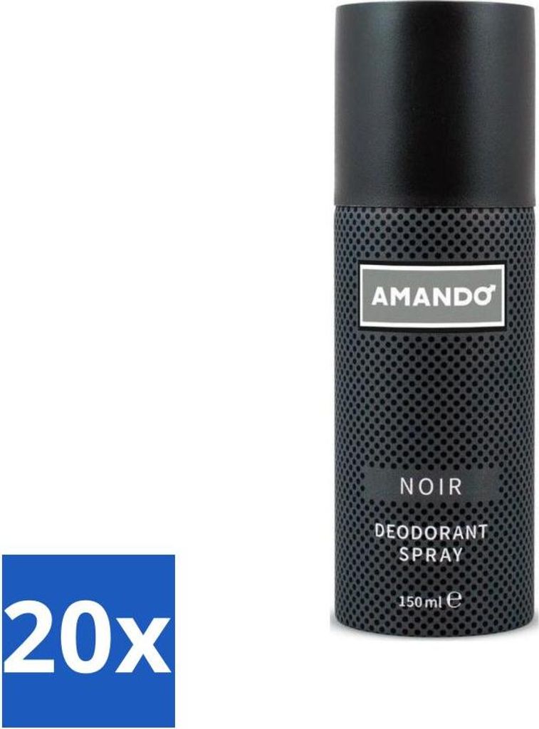 Amando - Noir - Deodorant - Spray - 150 ml - Vorteilspack - 20 Stücke
