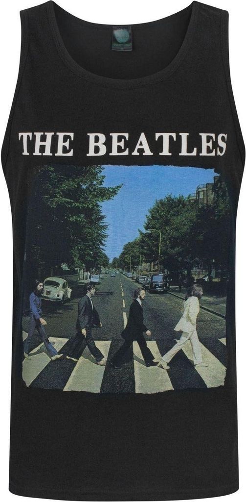 The Beatles Offizielles Herren Abbey Road Unterhemd NS5003 (S) (Schwarz)