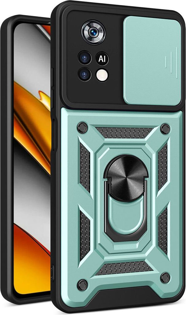 Xiaomi Poco X4 Pro 5G Hülle mit Ring Ständer Halter Dia Produktbild 