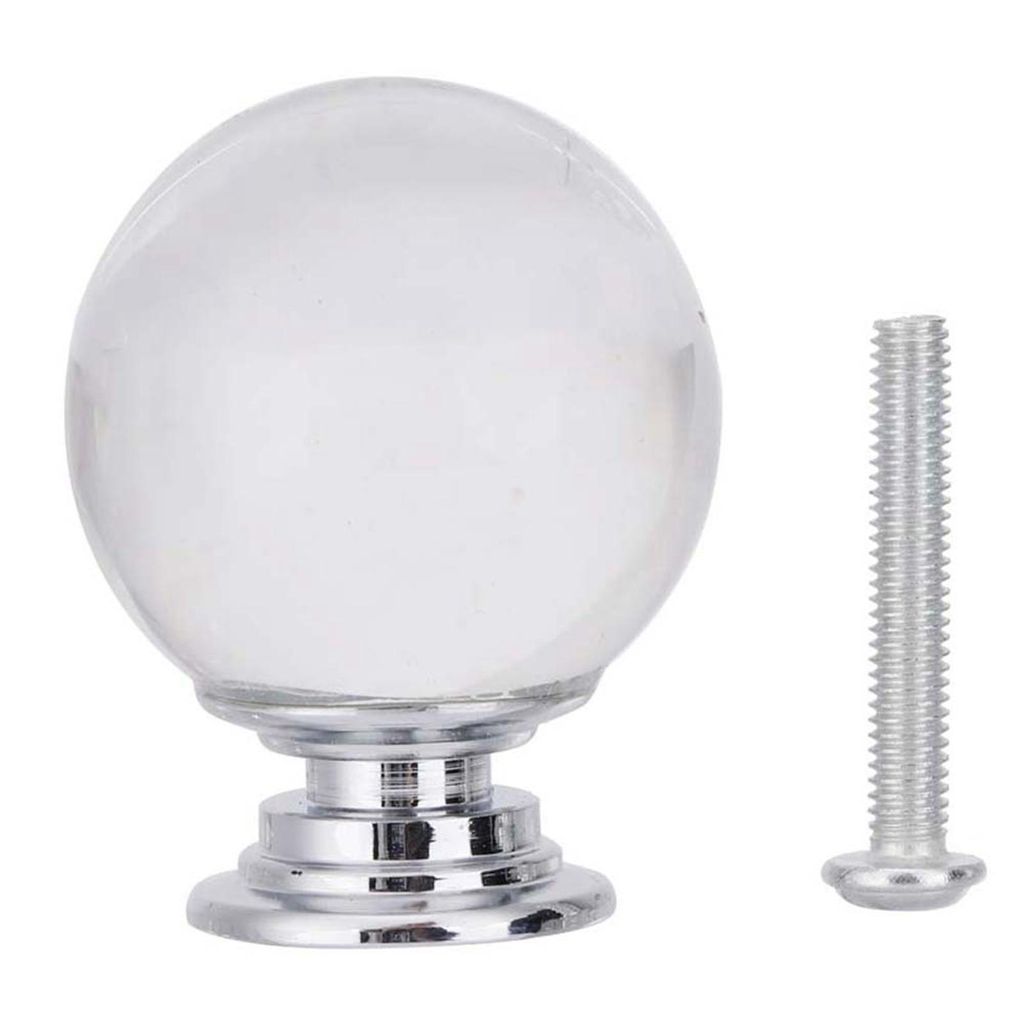 1 poignée sphérique en cristal de 30 mm pour armoires, Image du produit 