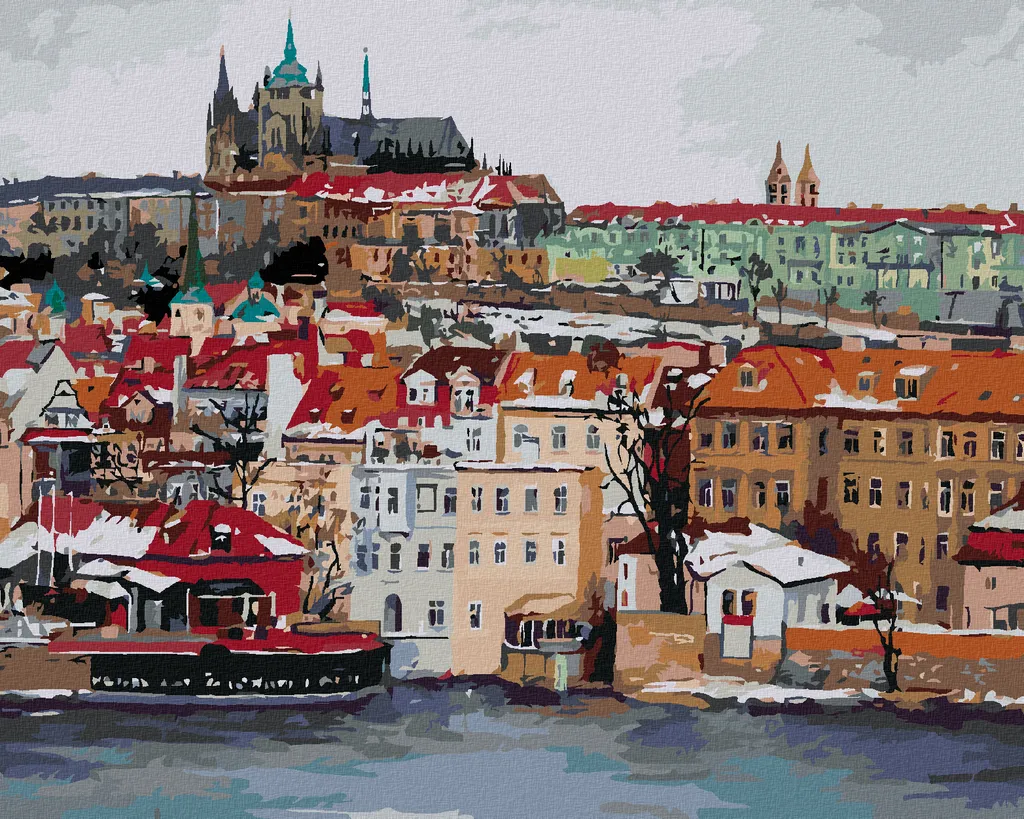 Kit Zuty Diamond Painting 40x50 Praga Inverno - Senza Cornice