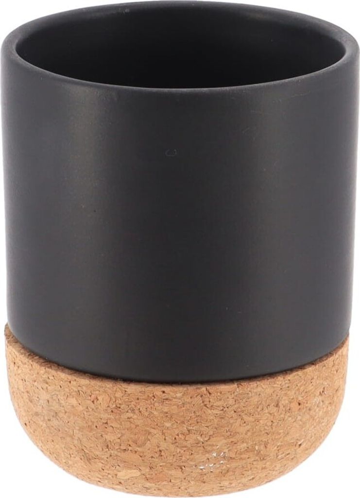 Tendance Zahnputzbecher schwarz Dolomit Kork 7,8x7,8x9,5 cm Produktbild 