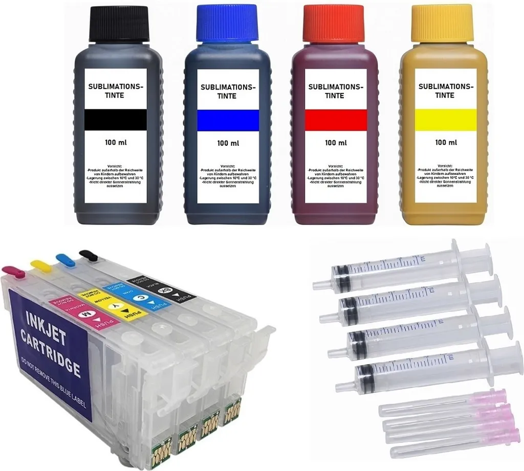 Kit encre sublimation T35 XL et cartouches pour WorkForce Pro WF-4725/4740