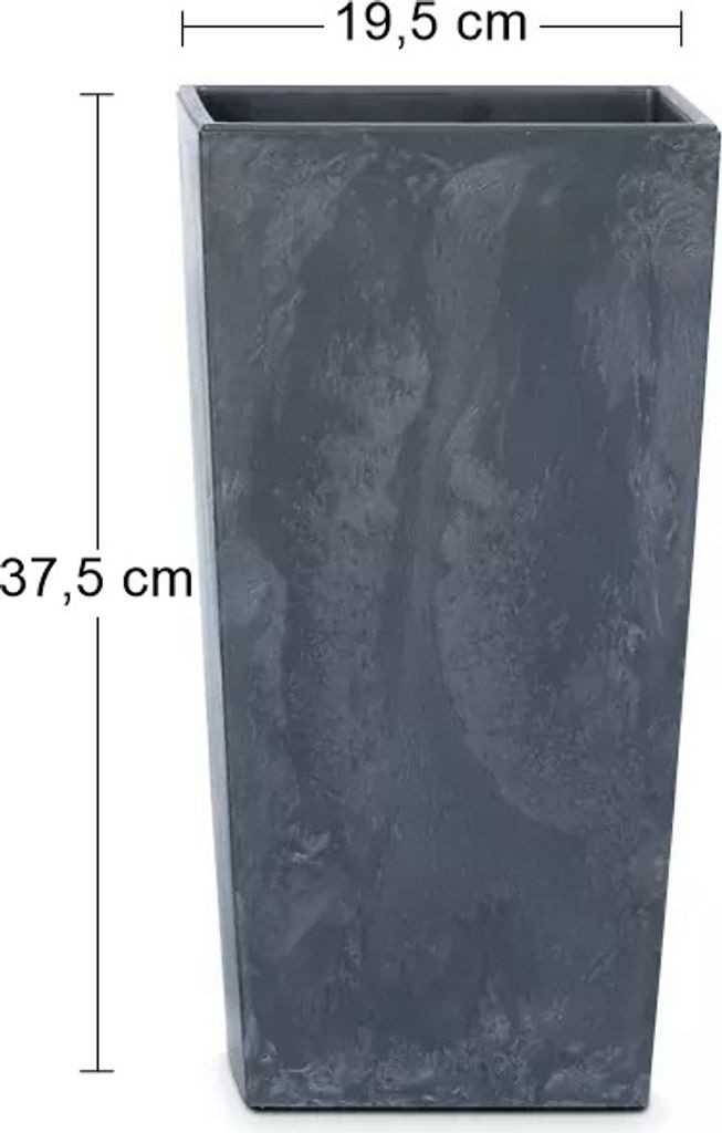 Prosperplast s.r.o. Sadzarka z wkładką URBI SQUARE BETON Zdjęcie produktu 3