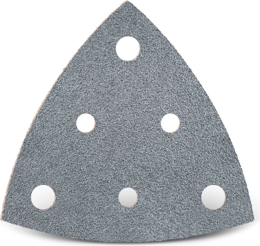 MENZER Platinum Klett-Schleifblätter, 82 mm, 6-Loch, f. Deltaschleifer, Halbedelkorund (50 Stk.) K60