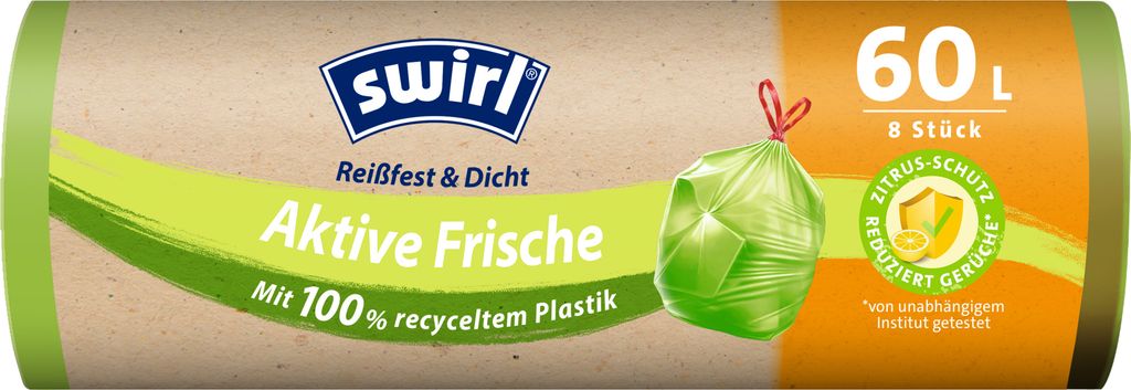 Swirl Müllsack Aktive Frische 216397 60l 8St Produktbild 