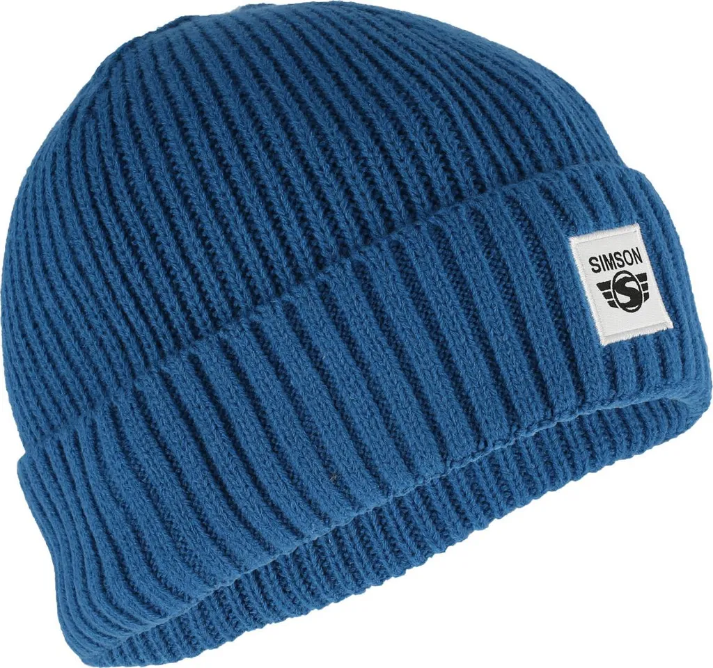 Berretto Beanie Simson Blu Navy: Accessorio Street Style Uomo Donna