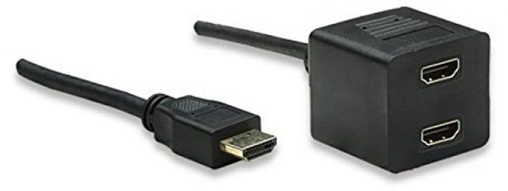 Techly HDMI Videokabel Splitter Stecker auf 2x HDMI Buchse Produktbild 