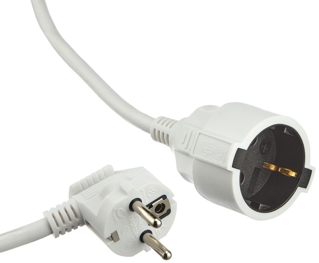 Meister Schutzkontakt-Verlängerung 3 m Kabel weiß Produktbild 