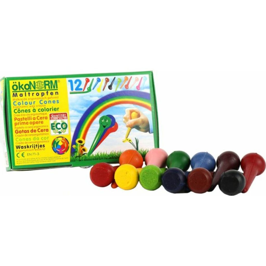 ÖkoNorm Maltropfen 12 Farben im Kartonetui
