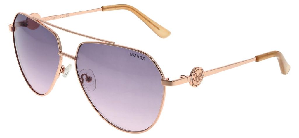 Guess Sonnenbrille GF6140 28T 62 Damen Rosé Gold Produktbild 