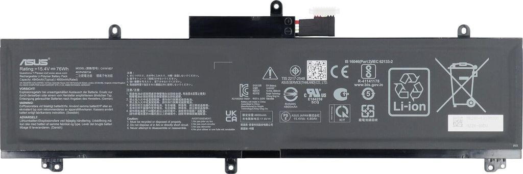 Asus Gx502Gw Bat/Copol/C41N1837, 0B200-03380100 Immagine del prodotto 