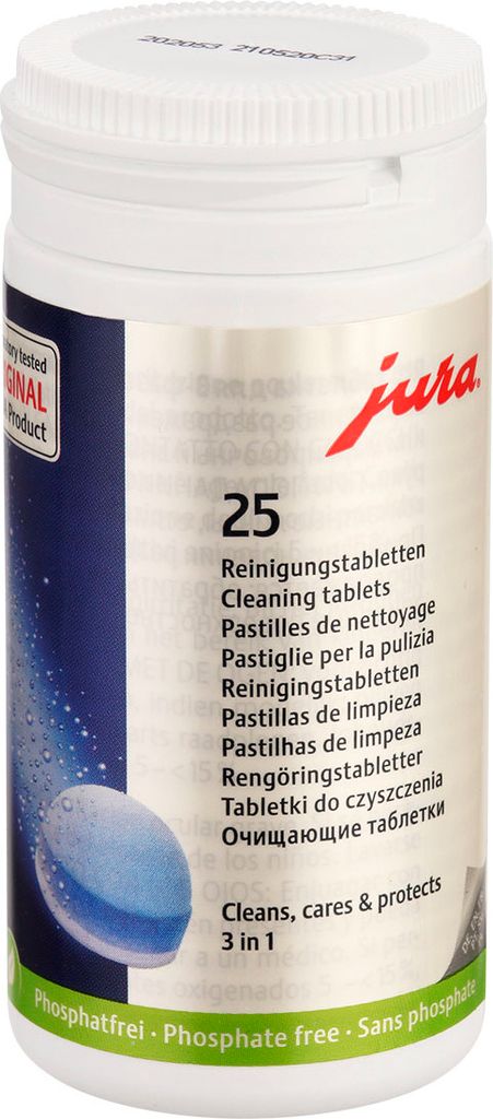 JURA 3-Phasen-Reinigungstabletten 25er Dose 24190 Image du produit 