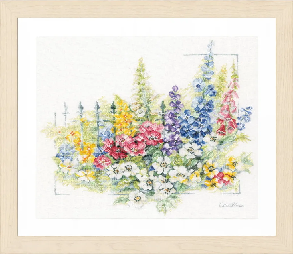 Kit point de croix complet Lanarte pour réussir votre broderie 45x40 cm