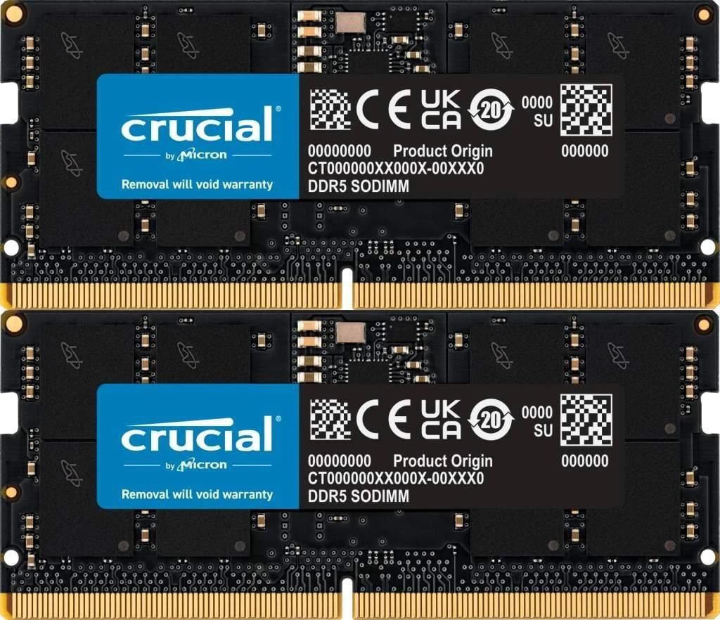 Crucial - DDR5 - Zestaw - 32 GB: 2 x 16 GB - SO DIMM