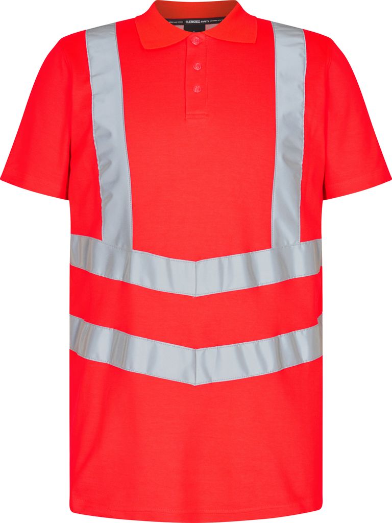F. Engel Safety Poloshirt, Rot, Gr. M