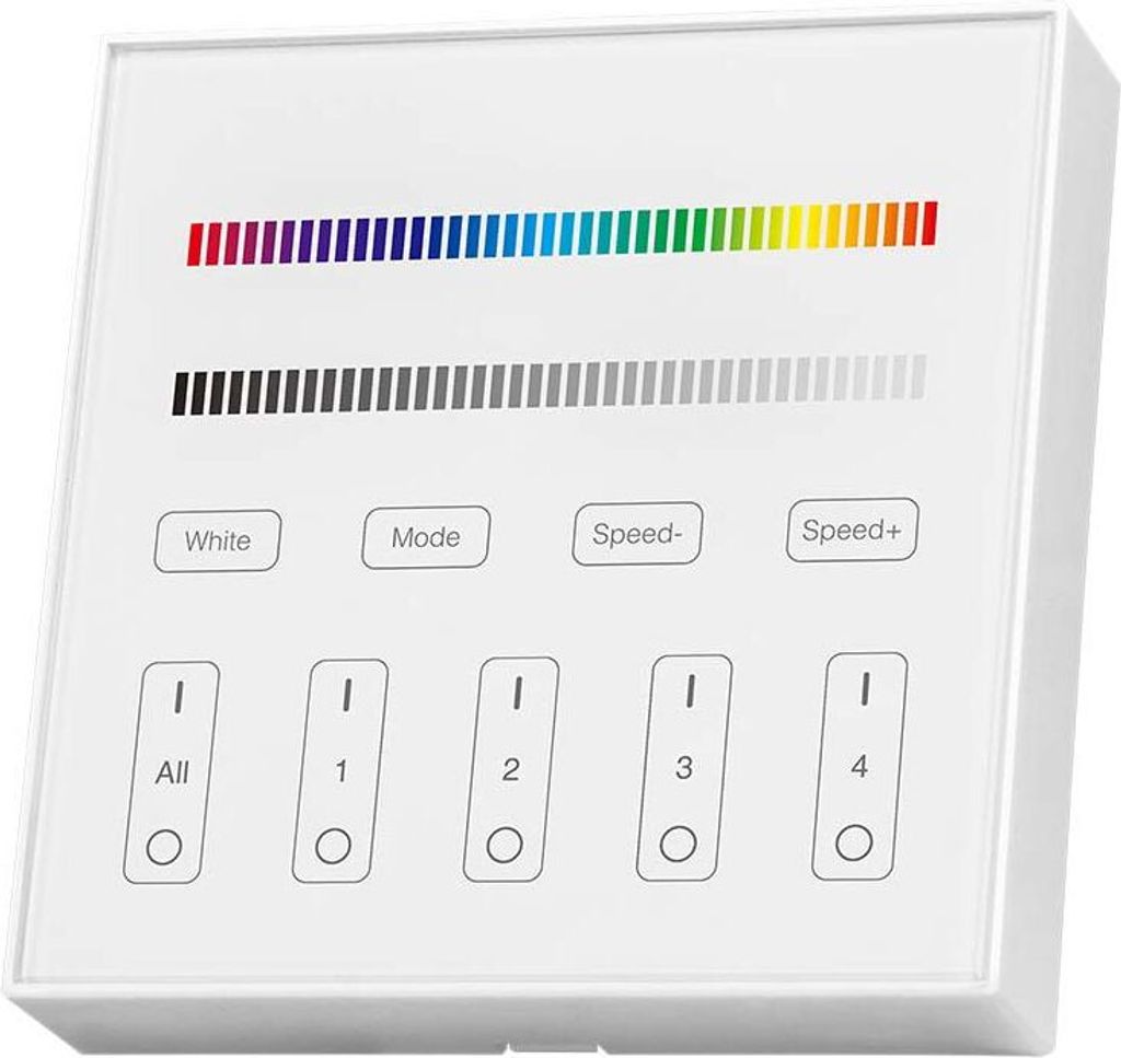 V-TAC LED Strip Light - Zubehör - 4 Zone WiFi Controller - RGB + W - Weiß