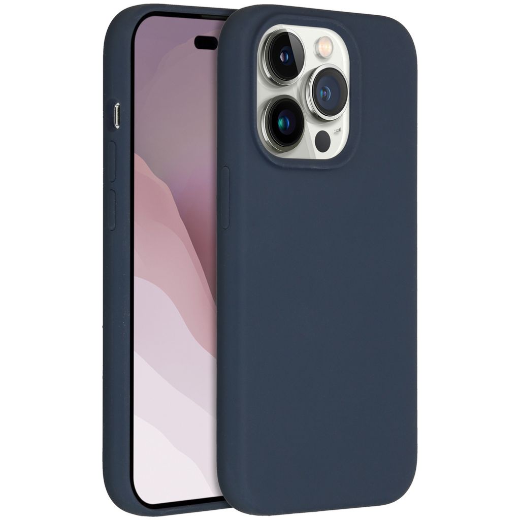 Accezz Liquid Silikoncase iPhone 14 Pro - Dunkelblau Produktbild 