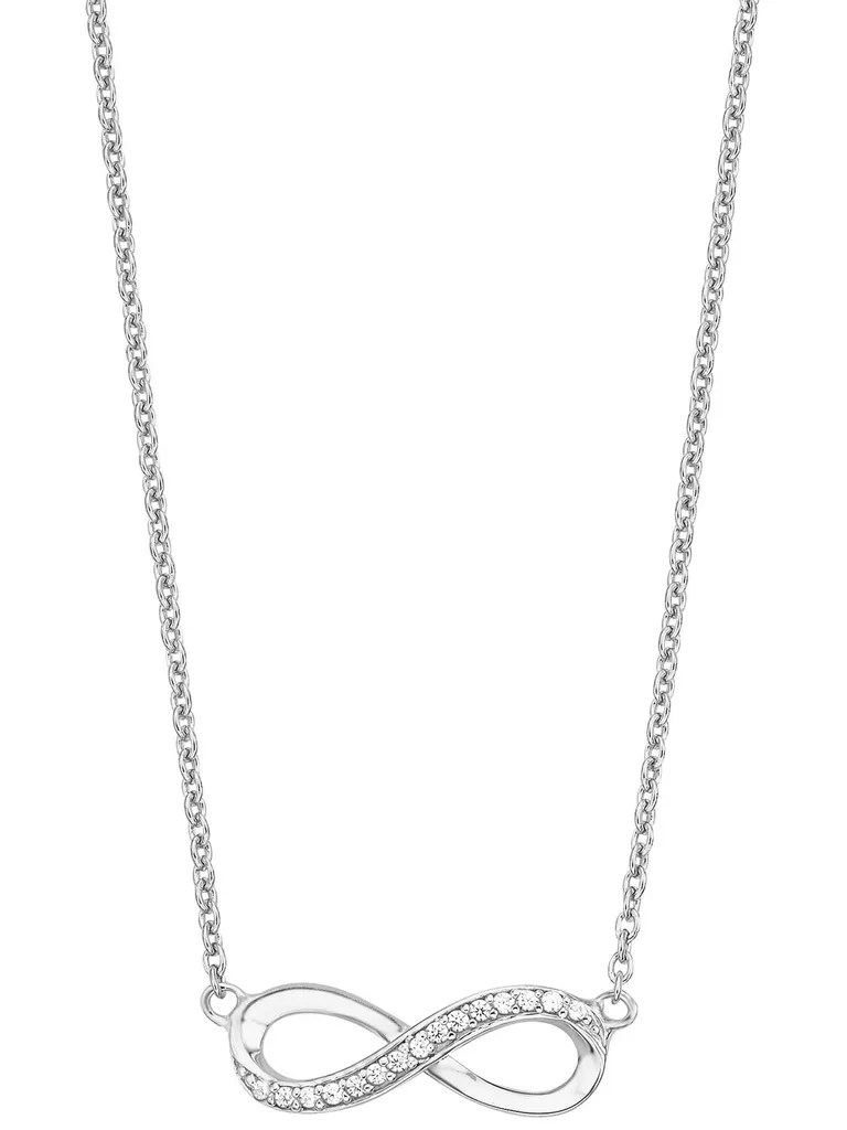 s.Oliver 2012527 Collana Infinity Donna Argento 925 Rodiato Bianco