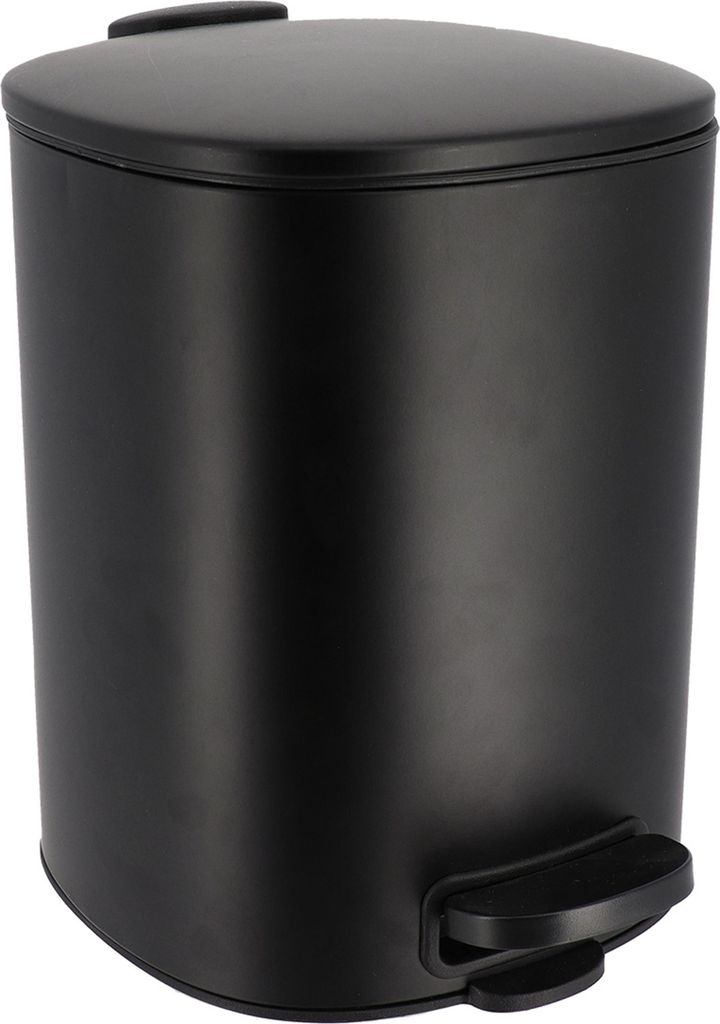 Tendance Badabfalleimer/Mulleimer Elegance - soft close - schwarz - 5 Liter - Metall