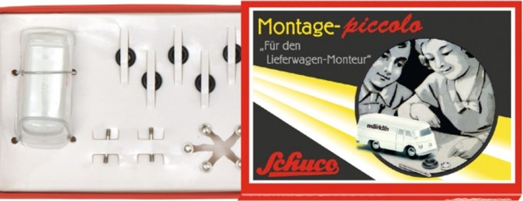 Schuco 450560400 Der kleine Lieferwagen-Monteur Piccolo Mercedes-Benz L319 Montagekasten