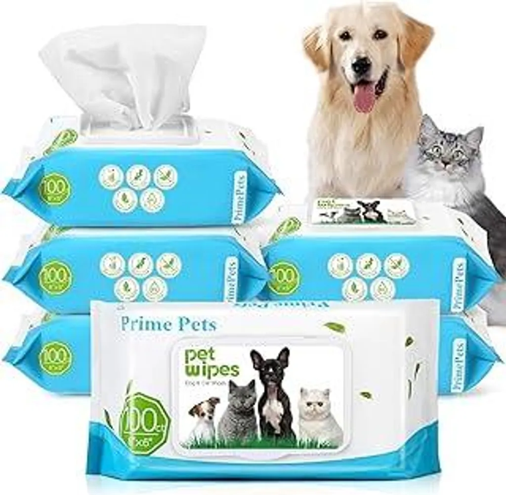 Salviette PrimePets per Cani e Gatti 6x100pz - Igiene Professionale