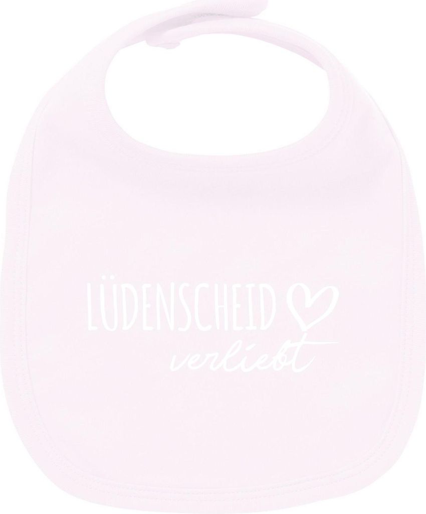 Huuraa Unisex Babylatz Lüdenscheid verliebt Geschenk Babypink Baumwolle Lüdenscheid Mitbringsel