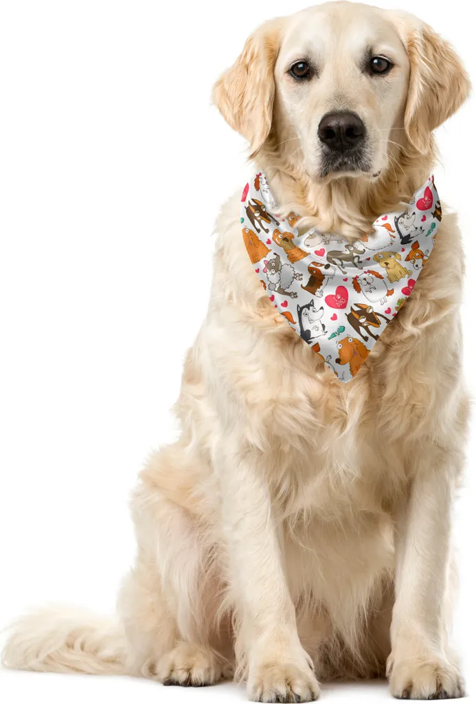 Bandana Resistente Cani ABAKUHAUS 40x40 - Bull Terrier & Dobermann