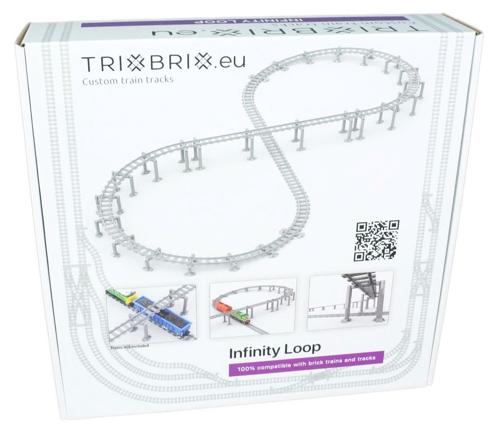 Trixbrix Infinity Loop – rails voor LEGO® City trein, Productafbeelding 